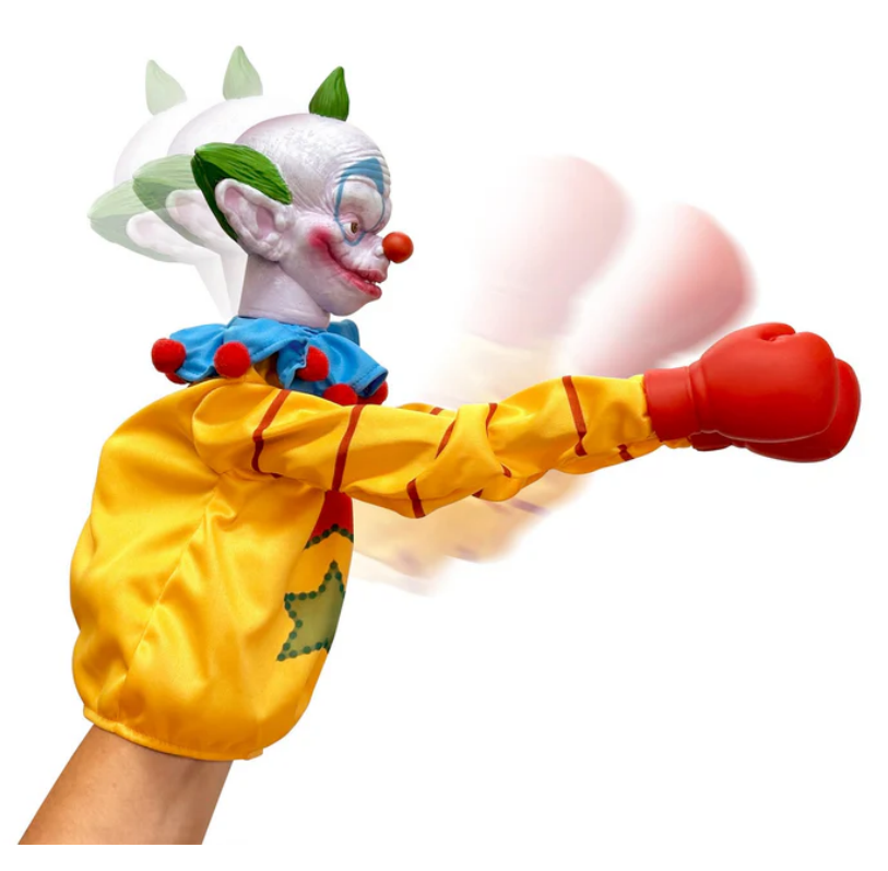 PRE ORDER - KILLER KLOWNS FROM OUTER SPACE HORROR REACHERS SHORTY 13 INCH BOXING PUPPET