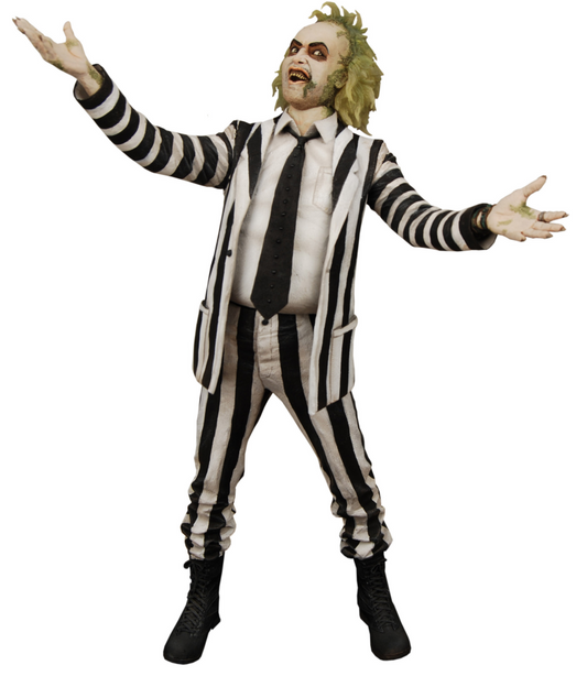 PRE ORDER - BEETLEJUICE (1988) ¼ SCALE ACTION FIGURE WITH SOUND - STRIPED SUIT BEETLEJUICE