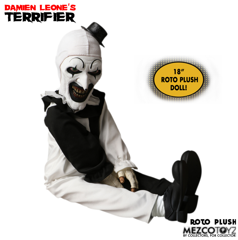 PRE ORDER - TERRIFIER ART THE CLOWN MDS 18 INCH ROTO PLUSH